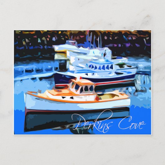 Perkins Cove Ogunquit Maine Postkarte (Vorderseite)