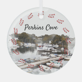 Perkins Cove, Ogunquit Ornament Aus Glas