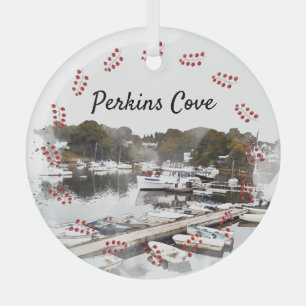 Perkins Cove, Ogunquit Ornament Aus Glas