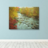 Perkiomen Creek im Herbst Grüne Lane Pennsylvania Leinwanddruck (Insitu (Holzboden))