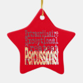 Perkussionist Extraordinator Keramik Ornament (Hinten)