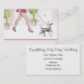 Perky-Chinesischer Hund Visitenkarte (Vorne/Hinten)