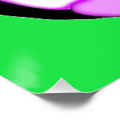 Perky Penguin Green Poster (Ecke)
