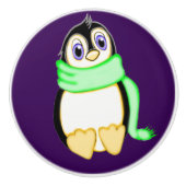 Perky Penguin Keramik Knob Keramikknauf (Vorderseite)