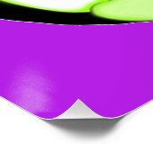 Perky Penguin Lila Poster (Ecke)