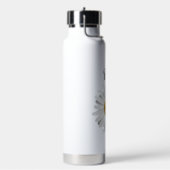 Perky White Daisy Blume Personalisiert Trinkflasche (Links)