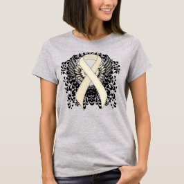 Perl Awareness Ribbon mit Flügeln T-Shirt