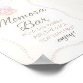 Perl-Babyparty-Spiel-Schild Poster (Ecke)