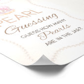 Perl-Babyparty-Spielschild Poster (Ecke)