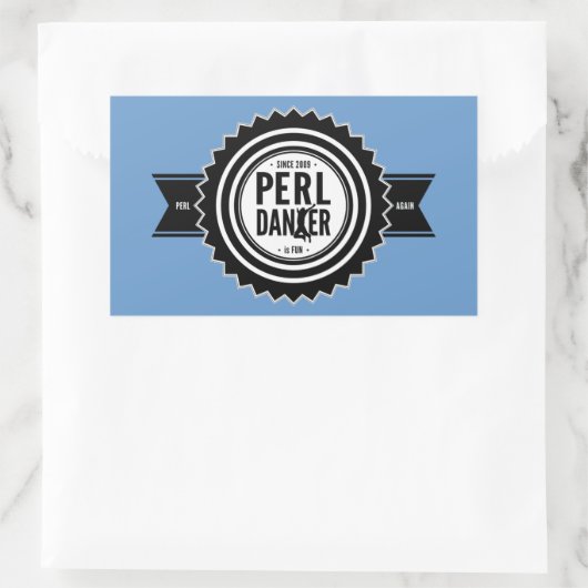Perl Dancer Stickers - Blue Background (Tasche)