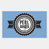 Perl Dancer Stickers - Blue Background (Vorderseite)