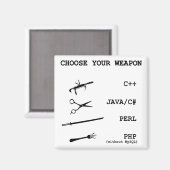 Perl, Java, C Sharp, Php, C++ Programmiersprache Magnet (Vorderseite/Rückseite)