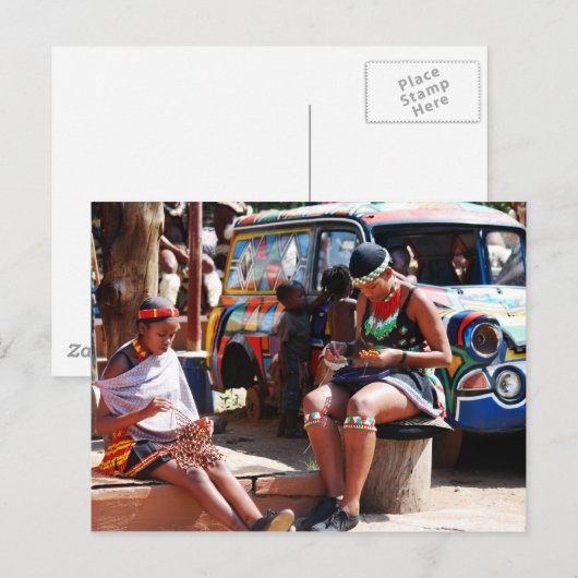 Perlarbeiter Postkarte (Vorne/Hinten)