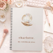 Perlbeige der Muschel Notizblock