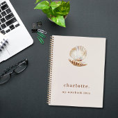 Perlbeige der Muschel Notizblock