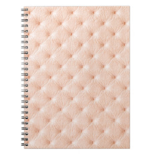 Perlbeige Ledertextur Notizblock