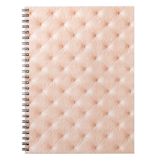 Perlbeige Ledertextur Notizblock (Vorderseite)