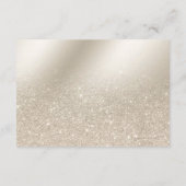 Perldusche aus Elfenbein Glitzer Obre bringen ein  Begleitkarte (Rückseite)