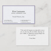 Perle3d serif-Amerikaner Garamond gotische Visitenkarte (Vorne/Hinten)