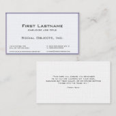 Perle3d serif-Bank-gotische Schablone Visitenkarte (Vorne/Hinten)