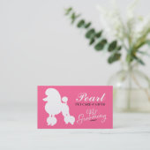 Perle 311 das Pudel-Haustier-Pflegen Visitenkarte (Stehend Vorderseite)