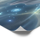 Perle Delphin Mondlicht Poster (Ecke)