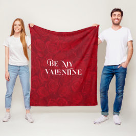 Perle der rote Rosen Muster sein mein Valentin Fleecedecke