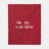 Perle der rote Rosen Muster sein mein Valentin Fleecedecke (Vorderseite)
