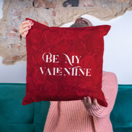 Perle der rote Rosen Muster sein mein Valentin Kissen