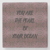 Perle des Meeres Steinuntersetzer (Vorderseite)