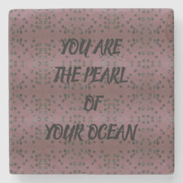 Perle des Meeres Steinuntersetzer