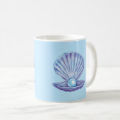 Perle des Ozeans (blau) Kaffeetasse (VorderseiteRechts)