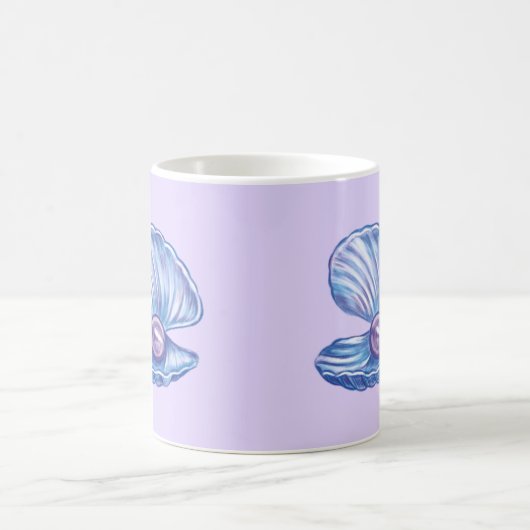 Perle des Ozeans (Lila) Kaffeetasse (Mittel)