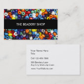 Perle, die Visitenkarten in Handarbeit macht Visitenkarte (Vorne/Hinten)