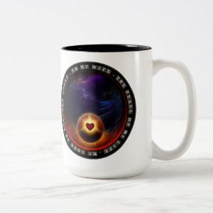 Perle meines Lebens Zweifarbige Tasse