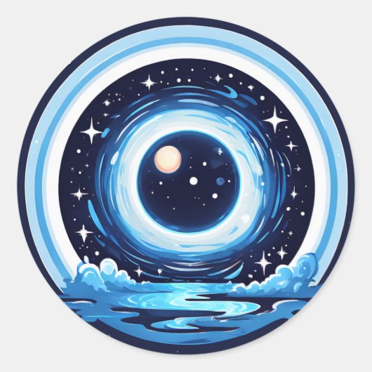 perle runder aufkleber (Vorderseite)