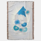 Perle und blau zu Weihnachten Decke (Vorderseite Vertikal)
