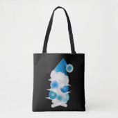 Perle und blau zu Weihnachten Tasche (Vorderseite)