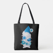 Perle und blau zu Weihnachten Tasche (Rückseite)