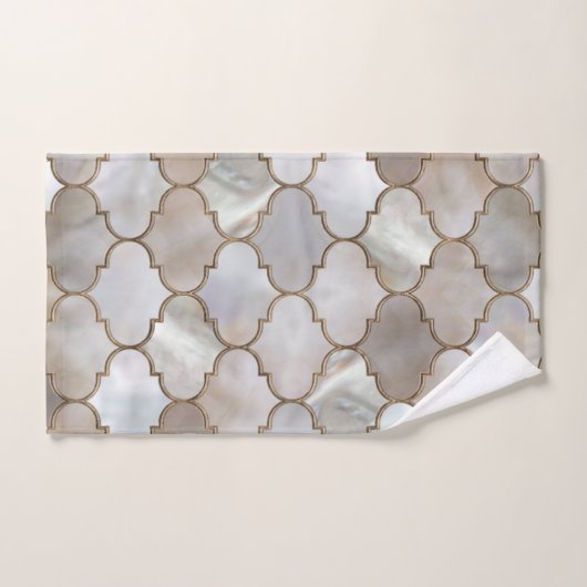 Perle und Gold Badhandtuch Set (Handtuch)