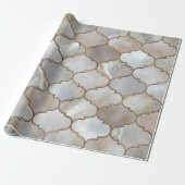 Perle und Gold Geschenkpapier (Ungerollt)