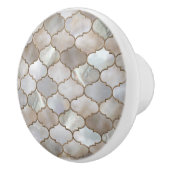 Perle und Gold Keramikknauf (Rechts)