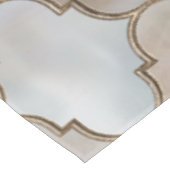 Perle und Gold Tischdecke (Schrägansicht)