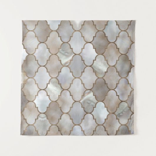 Perle und Gold Wandteppich (Vorderseite (Horizontal))