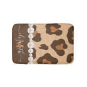 Perle und Leopard Badematte (Vorderseite)