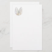Perle und Muschel Briefpapier (Vorne/Hinten)