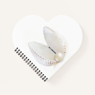 Perle und Muschel Notizblock