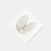Perle und Muschel Serviette (Ecke)