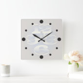 Perle von fünf Minuten Quadratische Wanduhr (Zuhause)