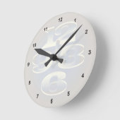 Perle von fünf Minuten Runde Wanduhr (Winkel)